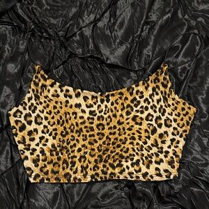 Windsor Leopard Print Crop Top